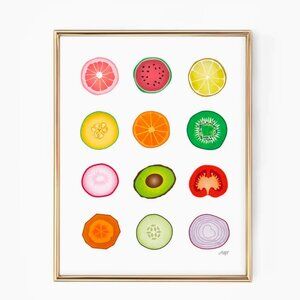 FRUITS ART PRINT